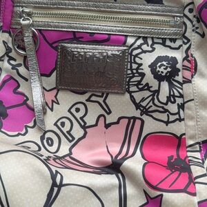 Authentic Coach Pink Floral Poppy Tote Bag